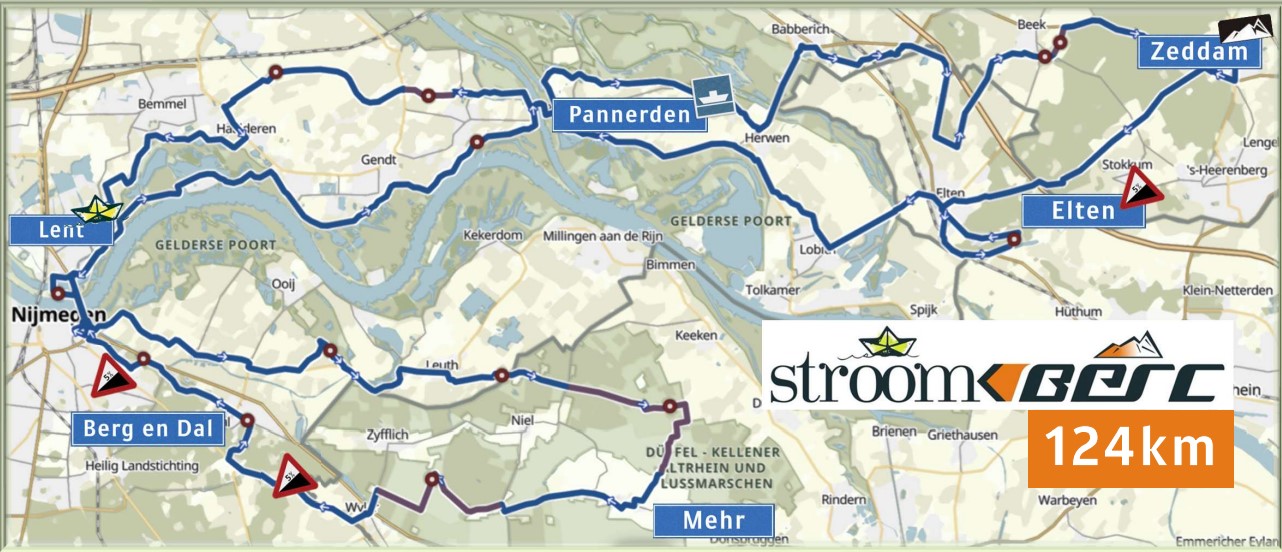route berc stroom 124 km